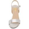 DREAM PAIRS Women’s Chunky Heels Open Toe Ankle Strap High Block Comfy Dress Heel Sandals Pumps Shoes(Silver)