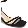 DREAM PAIRS Women’s Chunky Strappy Heels Square Open Toe Ankle Buckle Low Heels Sandals for Daily Wedding Party Dress(Black)