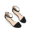 DREAM PAIRS Women’s Fiona Fashion Stilettos Open Toe Pump Heeled Sandals(Black/Nubuck)