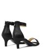 DREAM PAIRS Women’s Fiona Fashion Stilettos Open Toe Pump Heeled Sandals(Black/Satin)