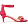 DREAM PAIRS Women’s Fiona Fashion Stilettos Open Toe Pump Heeled Sandals(Fuchsia)