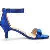 DREAM PAIRS Women’s Fiona Fashion Stilettos Open Toe Pump Heeled Sandals(Royal/Blue)