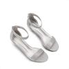 DREAM PAIRS Women’s Fiona Fashion Stilettos Open Toe Pump Heeled Sandals(Silver/Glitter)
