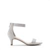 DREAM PAIRS Women’s Fiona Fashion Stilettos Open Toe Pump Heeled Sandals(Silver/Glitter)