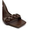 DREAM PAIRS Women’s Heels for Women Braided Open Toe Ankle Strap High Block Chunky Heel Sandals Party Wedding Dress Pumps Shoes(Brown)
