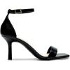 DREAM PAIRS Women’s High Stilettos Open Square Toe Ankle Strap Heels Sexy Fashion Comfort Dress Shoes Wedding Bridal Pumps Heeled Sandals(Black-pu)