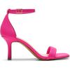 DREAM PAIRS Women’s High Stilettos Open Square Toe Ankle Strap Heels Sexy Fashion Comfort Dress Shoes Wedding Bridal Pumps Heeled Sandals(Hot Pink-pu)