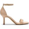 DREAM PAIRS Women’s High Stilettos Open Square Toe Ankle Strap Heels Sexy Fashion Comfort Dress Shoes Wedding Bridal Pumps Heeled Sandals(Nude-pu)