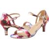 DREAM PAIRS Women’s Lexii Fashion Stilettos Open Toe Pump Heel Sandals(Floral)
