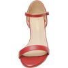DREAM PAIRS Women’s Lexii Fashion Stilettos Open Toe Pump Heel Sandals(Red Pu)
