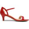 DREAM PAIRS Women’s Lexii Fashion Stilettos Open Toe Pump Heel Sandals(Red-pu)
