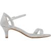 DREAM PAIRS Women’s Lexii Fashion Stilettos Open Toe Pump Heel Sandals(Silver Glitter)