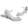 DREAM PAIRS Women’s Lexii Fashion Stilettos Open Toe Pump Heel Sandals(Silver Glitter)