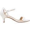 DREAM PAIRS Women’s Lexii Fashion Stilettos Open Toe Pump Heel Sandals(White Pu)