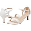 DREAM PAIRS Women’s Lexii Fashion Stilettos Open Toe Pump Heel Sandals(White Pu)