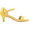 DREAM PAIRS Women’s Lexii Fashion Stilettos Open Toe Pump Heel Sandals(Yellow Pu)