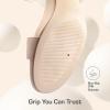 DREAM PAIRS Women’s Low Heels Block Open Toe Ankle Strap Classic Short Chunky Sandals with Buckle for Daily Work Wedding Party(Nude-nubuck)