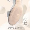 DREAM PAIRS Women’s Low Heels Block Open Toe Ankle Strap Classic Short Chunky Sandals with Buckle for Daily Work Wedding Party(Silver-glitter)