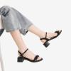 DREAM PAIRS Women’s Low Heels for Women Braided Open Toe Ankle Strap Block Chunky Heel Sandals Holiday Party Wedding Dress Pumps Shoes(Black)