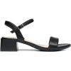 DREAM PAIRS Women’s Low Heels for Women Classic Open Toe Ankle Strap Block Chunky Heel Sandals Holiday Party Wedding Dress Pumps Shoes(Black-pu)