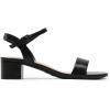 DREAM PAIRS Women’s Low Heels for Women Classic Open Toe Ankle Strap Block Chunky Heel Sandals Holiday Party Wedding Dress Pumps Shoes(Black-pu-1)