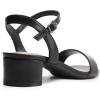 DREAM PAIRS Women’s Low Heels for Women Classic Open Toe Ankle Strap Block Chunky Heel Sandals Holiday Party Wedding Dress Pumps Shoes(Black-pu-1)