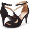 DREAM PAIRS Women’s NILE Fashion Stilettos Open Toe Pump Heel Sandals(Black)