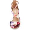 DREAM PAIRS Women’s NILE Fashion Stilettos Open Toe Pump Heel Sandals(Floral)