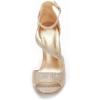 DREAM PAIRS Women’s NILE Fashion Stilettos Open Toe Pump Heel Sandals(Gold Glitter)