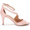 DREAM PAIRS Women’s NILE Fashion Stilettos Open Toe Pump Heel Sandals(Pink)