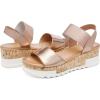 DREAM PAIRS Women’s Open Toe Casual Platform Sandals(Champagne)