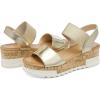 DREAM PAIRS Women’s Open Toe Casual Platform Sandals(Gold)