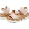 DREAM PAIRS Women’s Open Toe Casual Platform Sandals(Nude)