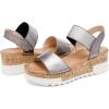 DREAM PAIRS Women’s Open Toe Casual Platform Sandals(Pewter)
