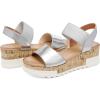 DREAM PAIRS Women’s Open Toe Casual Platform Sandals(Silver)