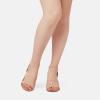 DREAM PAIRS Women’s Open Toe High Chunky Elastic Strap Dress Heel Sandals(Blush)