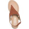 DREAM PAIRS Women’s Rhinestone Casual Wear Cute Gladiator Flat Sandals Beach Dressy T-Strap Thong Sandals(Brown-suede)