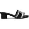 DREAM PAIRS Women’s Square Open Toe Slip on Heels for women Low Block Chunky Heeled Sandals Slide Sandals Comfortable Casual Fashion Pumps Shoes(Black)