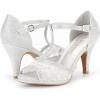 DREAM PAIRS Women’s Stilettos Open Toe Pump Fashion Kitten Heel Sandals(Silver)