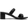 DREAM PAIRS Women’s Two Braided Strap Low Heels for Women Open Toe Block Chunky Heels Sandals Holiday Party Wedding Dress Pumps Shoes(Black)
