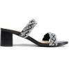 DREAM PAIRS Women’s Two Braided Strap Low Heels for Women Open Toe Block Chunky Heels Sandals Holiday Party Wedding Dress Pumps Shoes(Black-rhinestone)
