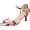 DREAM PAIRS Women’s Lexii Fashion Stilettos Open Toe Pump Heel Sandals(Floral)