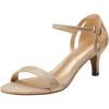 DREAM PAIRS Women’s Lexii Fashion Stilettos Open Toe Pump Heel Sandals(Gold Glitter)