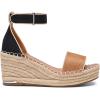 DREAM PAIRS Women’s Wedge Sandals Open Toe Espadrilles Sandals Comfortable Dressy Ankle Strap Platform Sandals Suitable for Work Beach Summer Shoes(Black/Brown)