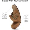 DREAM PAIRS Clogs for Women Suede Mules Wide Toe Shoes Wide Width Slip On Comfortable Clogs with Lightweight Soft Footbed, Anti-Slip Outsole, Arch Support(Brown)