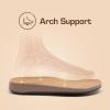 DREAM PAIRS Clogs for Women Suede Mules Wide Toe Shoes Wide Width Slip On Comfortable Clogs with Lightweight Soft Footbed, Anti-Slip Outsole, Arch Support(Apricot)