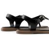 DREAM PAIRS Dressy T-Strap Flat Thong Sandals for Women Comfort Roman Gladiator Casual Summer Beach Flip Flop Shoes with Adjustable Back Ankle Strap(All Black)