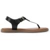 DREAM PAIRS Dressy T-Strap Flat Thong Sandals for Women Comfort Roman Gladiator Casual Summer Beach Flip Flop Shoes with Adjustable Back Ankle Strap(Black)