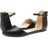 DREAM PAIRS Flapointed Women’s Casual D’Orsay Pointed Plain Ballet Comfort Soft Slip On Flats Shoes(All Black)
