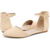 DREAM PAIRS Flapointed Women’s Casual D’Orsay Pointed Plain Ballet Comfort Soft Slip On Flats Shoes(All Nude)
